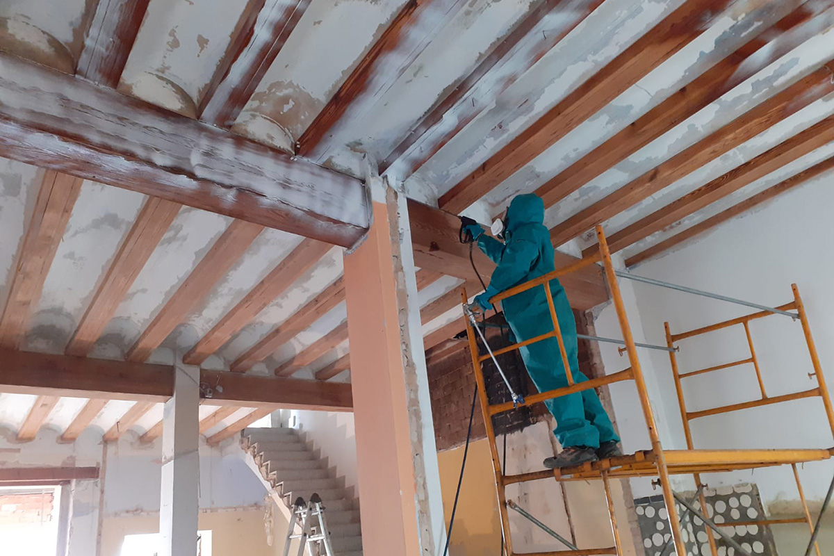 tratamiento en estructuras de madera