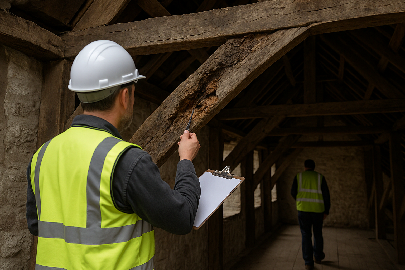 Diagnóstico de la madera estructural en un edificio antiguo